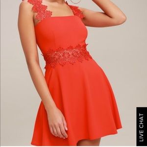 LuLu’s Red Lace Dress